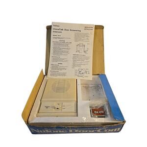 NEW Vintage NuTone Door Com IK-15 2-Station Door Wired Answering Intercom System